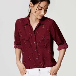 LOFT Button Down Blouse